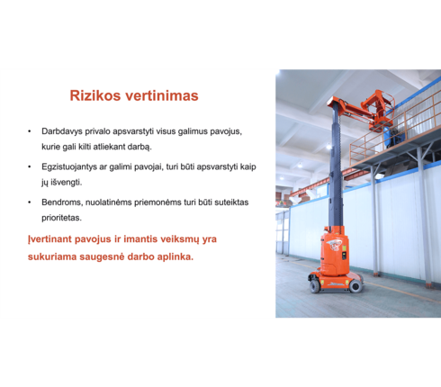 Asmeninių keltuvų naudojimo kursai 2