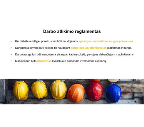 Asmeninių keltuvų naudojimo kursai 3